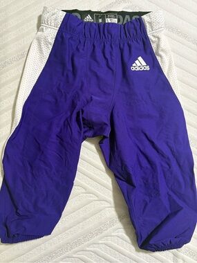 adidas Purple and White Men's football pants